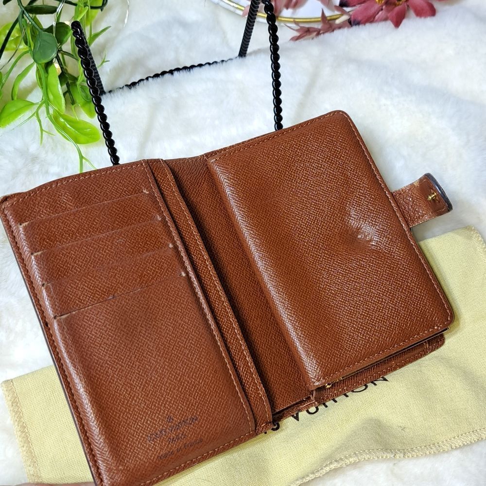 Louis Vuitton Bifold Monogram Kisslock Wallet Authentic - Picture 6 of 16